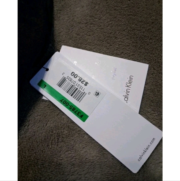 Calvin Klein Bralette Hipster Panty Set Black Red M-L NWT $48 - Picture 6 of 7